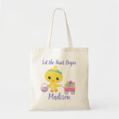 Gepersonaliseerd Laat de jacht beginnen Pasen Chic Tote Bag (Voorkant)