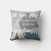 Gepersonaliseerd Laat Hem Slapen Voor Wanneer Hij  Kussen (Voorkant)