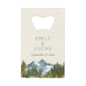 Gepersonaliseerd Laat het avontuur beginnen bruilo Creditkaart Flessenopener (Voorkant)