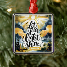 Gepersonaliseerd Laat Uw Licht Christelijk Schijne