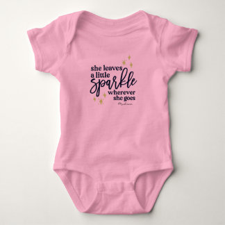 Gepersonaliseerd laat ze een pink achter romper