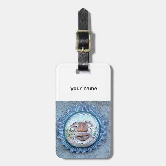 gepersonaliseerd label aan zonnezijde bagagelabel (Voorkant verticaal)