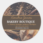 Gepersonaliseerd Label Bakery Boutique sticker (Voorkant)