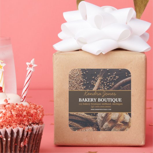 Gepersonaliseerd Label Bakery Boutique sticker (Feest)