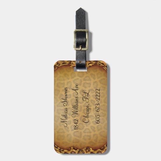 Gepersonaliseerd Label van Jaguar Bagagelabel (Voorkant verticaal)