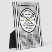 Gepersonaliseerd, Lacrosse Coach Gifts, Alle spele Fotoplaat (Zijkant)