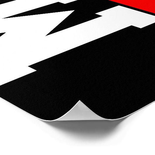 gepersonaliseerd lacrosse poster (Hoek)