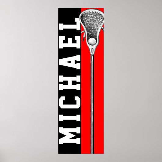 gepersonaliseerd lacrosse poster (Voorkant)