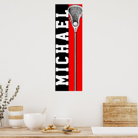 gepersonaliseerd lacrosse poster (Keuken)
