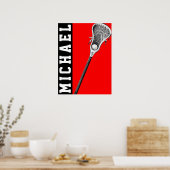 gepersonaliseerd lacrosse poster (Keuken)