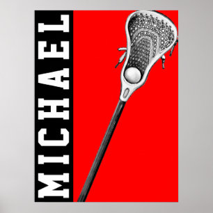 gepersonaliseerd lacrosse poster