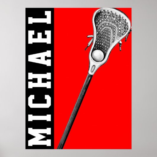 gepersonaliseerd lacrosse poster (Voorkant)