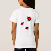 Gepersonaliseerd Ladybird Pattern T-Shirt (Achterkant)
