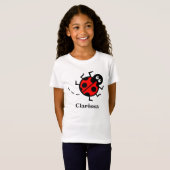 Gepersonaliseerd Ladybird Pattern T-Shirt (Voorkant volledig)
