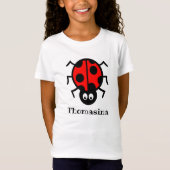 Gepersonaliseerd Ladybird Pattern T-Shirt (Voorkant)