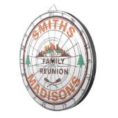 Gepersonaliseerd Lake House Family Reunion Logo Dartbord (Voorkant Rechts)