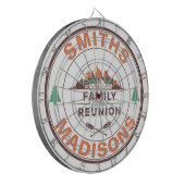 Gepersonaliseerd Lake House Family Reunion Logo Dartbord (Voorkant Links)