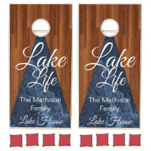 Gepersonaliseerd Lake Life Blauw Marmer