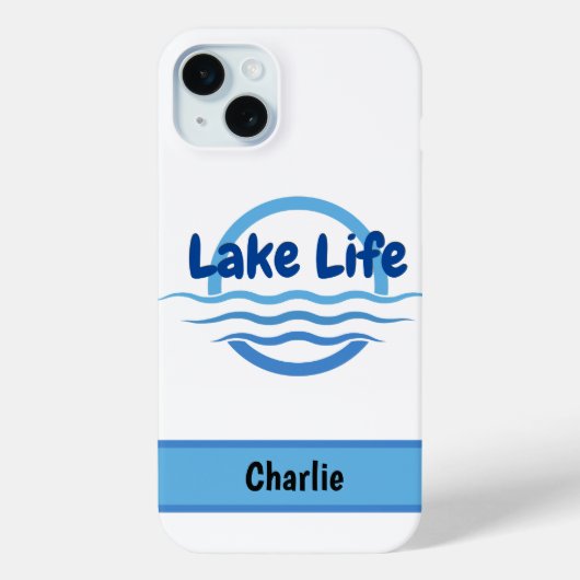 Gepersonaliseerd Lake Life Case-Mate iPhone Case (Achterkant)