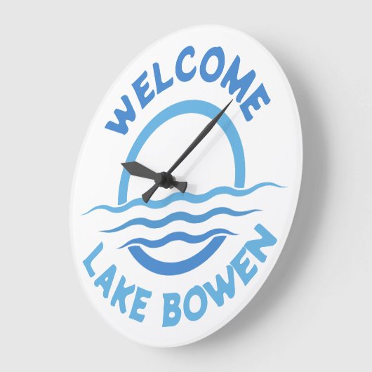 Gepersonaliseerd Lake Name Grote Klok (Hoek)