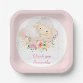 Gepersonaliseerd lam papieren bordje (Voorkant)