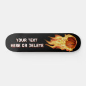 Gepersonaliseerd lampje Basketball Skateboard Deck (Horizontaal)
