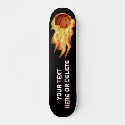 Gepersonaliseerd lampje Basketball Skateboard Deck (Voorkant)