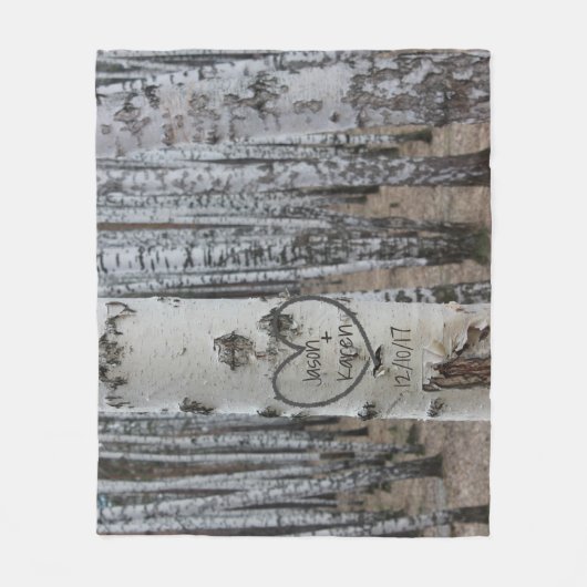 Gepersonaliseerd land Robuust hart Fleece Deken (Voorkant)