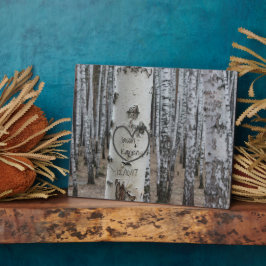 Gepersonaliseerd land Robuust hart Fotoplaat