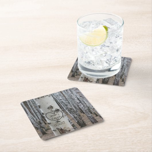 Gepersonaliseerd land Robuust hart Kartonnen Onderzetters (Insitu)