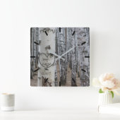 Gepersonaliseerd land Robuust hart Vierkante Klok (Huis)