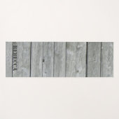 Gepersonaliseerd land Rustic Wood Barn Yoga Mat (Voorkant (horizontaal))