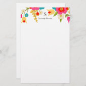 Gepersonaliseerd | Landbloemen Briefpapier (Voorkant / Achterkant)