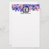 Gepersonaliseerd | Landbloemen Briefpapier (Voorkant / Achterkant)