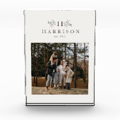 Gepersonaliseerd landelijk monogram fotoblokken (Voorkant)