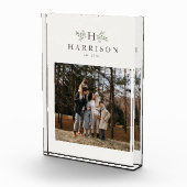 Gepersonaliseerd landelijk monogram fotoblokken (Rechts)