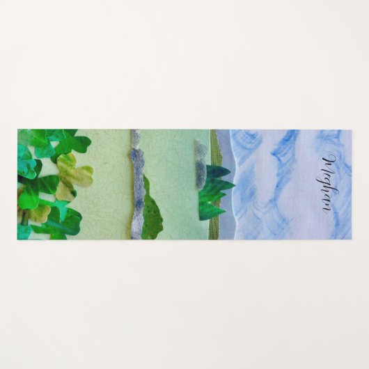 Gepersonaliseerd landschap yogamat (Voorkant (horizontaal))