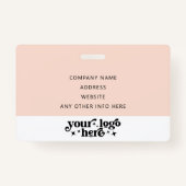 Gepersonaliseerd lanyard naam tag gebeurtenis-id m badge (Achterkant)