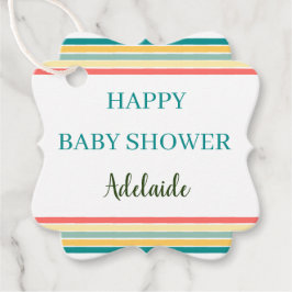 Gepersonaliseerd Laten we het Baby shower van Beac Bedankjes Labels