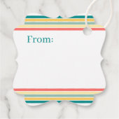 Gepersonaliseerd Laten we het Baby shower van Beac Bedankjes Labels (Achterkant)