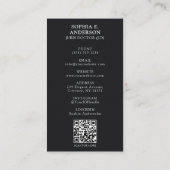 Gepersonaliseerd Laurel Wreath Foto & QR Code Afst Contactkaartje (Achterkant)