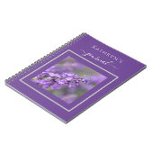 Gepersonaliseerd lavendel Notitieboek (Linkerzijde)