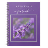 Gepersonaliseerd lavendel Notitieboek (Voorkant)