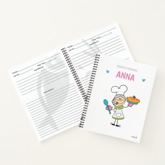 Gepersonaliseerd leeg Notitieboek voor grootmoeder (Binnen)