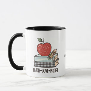 Gepersonaliseerd Leer Liefde Inspireer Cadeau Voor Mok