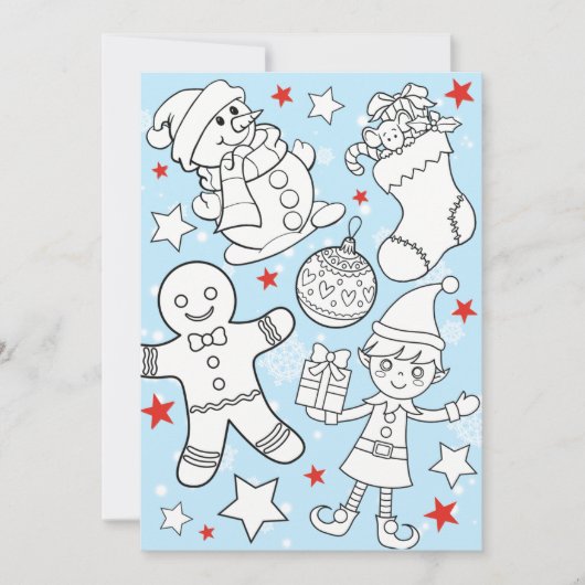 Gepersonaliseerd leeslogboek voor IT-kleuren in de Feestdagenkaart (Voorkant)