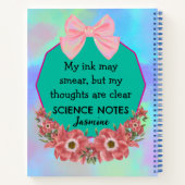 Gepersonaliseerd Lefty Notitieboek – Schattigee Bl (Achterkant)