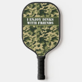 Gepersonaliseerd leger Groene Camouflage 2 Pickleball Paddle (Voorkant)