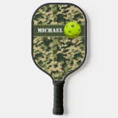 Gepersonaliseerd leger Groene Camouflage 2 Pickleball Paddle (Achterkant)