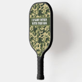 Gepersonaliseerd leger Groene Camouflage 2 Pickleball Paddle (Links)